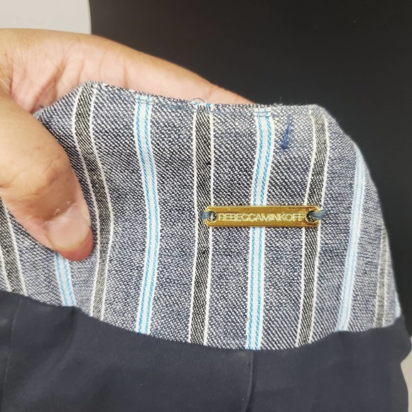 Rebecca Minkoff Structured San Antonio Linen Blend Blazer Jacket Women's Size 4 - Picture 11 of 13